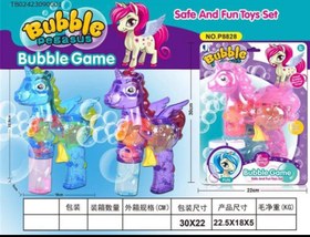 تصویر حباب ساز اسب پونی 