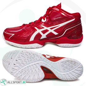 تصویر کفش والیبال مردانه اسیکس ژل بورست Asics Gel Burst Red TBF19G 