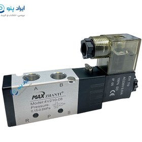 تصویر شیر برقی 2-5 1/4 تک بوبین مکس 24 ولت 4V210-08 MAX 