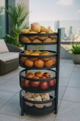 تصویر جاپیازی ۳/۵طبقه گرد توری چرخشی HAGH 