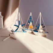 تصویر قایق چوبی دکوری 