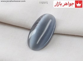 تصویر نگین چشم گربه بیضی کد 112315 