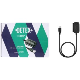 تصویر تبدیل DETEX+ USB2.0 To SATA/IDE - کد 2157648 