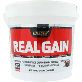 تصویر پودر گینر ریل گین ویثر طعم شکلات ۴۵۴۰ گرم 