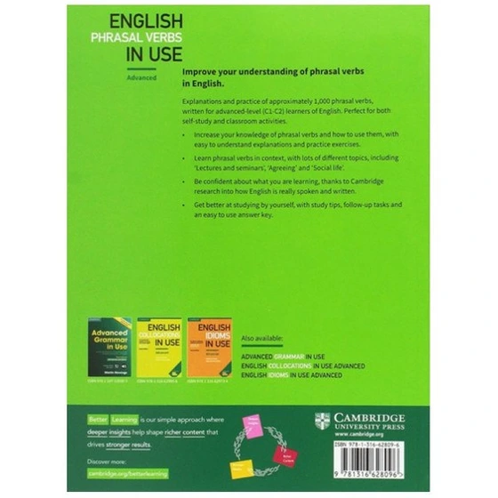 خرید و قیمت کتاب English Phrasal Verbs In Use advanced اثر Michael ...