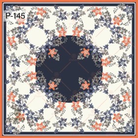 تصویر روسری گلدار مجلسی 