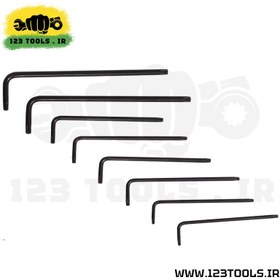 تصویر آلن تکی لایت ژاپن ستاره ایی سوراخ دار بلند (انواع سایز) - T Light Long Arm Allen Wrench TX-8H-L TX-9H-L TX-10H-L TX-20H-L TX-27H-L