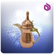 تصویر قهوه جوش دله عربی مسی 18 سانت 