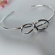 تصویر بنگل سرافینا مدل پاپیونی سیلور dos