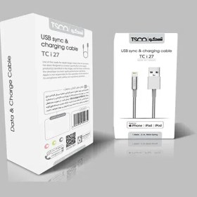 تصویر کابل تبدیل USB به لایتنینگ تسکو مدل TCI27 طول 1 متر 