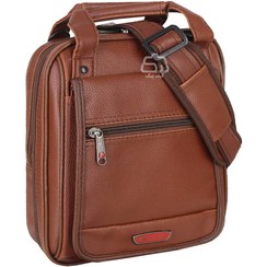 تصویر کیف دوشی مردانه پیر کاردین مدل LB71 با چرم مصنوعی و محافظ تبلت ۱۰ اینچی 