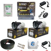 تصویر پک دو کاناله دوربین مداربسته اسپرو مدل 60AD 