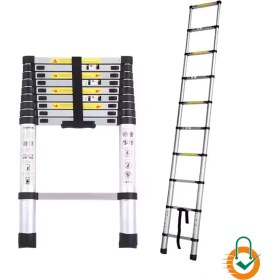 تصویر نردبان تلسکوپی یک طرفه ۲.۹ متری 