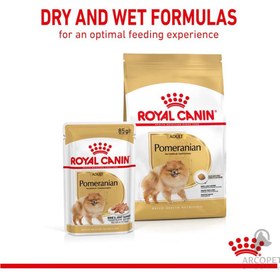 تصویر غذای خشک سگ رویال کنین اصل مدل پامرانین Adult Pomeranian وزن 1.5 کیلوگرم Royal Canin Pomeranian1.5kg