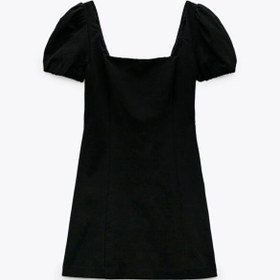 تصویر پیراهن کوتاه زنانه زارا کد 88804 