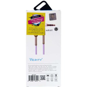 تصویر کابل AUX وریتی CB3114 طول 1 متر Verity CB3114 AUX Cable 1M