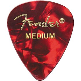 تصویر Fender Celluloid Picks 351 Red Moto medium 12Pack 