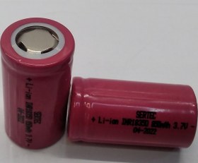 تصویر باطری شارژی لیتیوم یون سرتیجSERTEC18350. 850MAh 3.7 