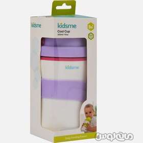 تصویر لیوان دو جداره صورتی کیدزمی 