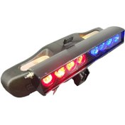 تصویر آینه کاپریسی پلیسی چراغ دار رنگ مشکی 