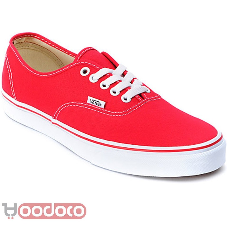 vans authentic dark red