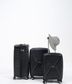 تصویر ست چمدان رزمری RL-313-3S مشکی ROSE MERRY RL-313-3S