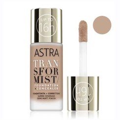 تصویر کرم پودر ترنسفورمیست آسترا 01C Astra Make-upTransformist long-lasting foundation 