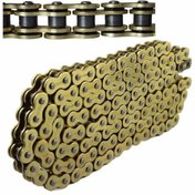 تصویر زنجیر موتور سیکلت کوکما 120 دانه 520 طلایی 