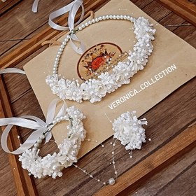 تصویر ست تاج گل ومچبند 