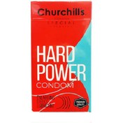 تصویر کاندوم چرچيلز مدل HARD POWER بسته 12 عددی 