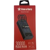 تصویر پاور بانک لیزا و گری مدل PB5500 ظرفیت ۳۰ هزار میلی آمپر ساعت 