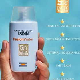تصویر ضدآفتاب فیوژن واتر ایزدین ا Fusion Water Yazdin sunscreen Fusion Water Yazdin sunscreen