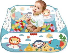 تصویر استخر توپ بازی کودک فیشر پرایش Fisher Price - همراه با ۲۵ توپ رنگی و کیف حمل + ارسال رایگان + هدیه 