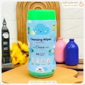 تصویر دستمال مرطوب کودک حاوی عصاره آلوئه‌ورا 70 برگ کانواس بی بی لند Baby Land Canvas Baby Wet Wipes with Aloe Vera Extract 70 sheets