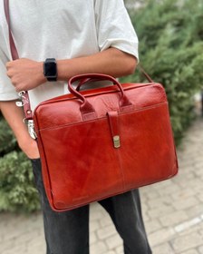 تصویر کیف اداری لپ تاپی چرم طبیعی مردانه کد 1678 