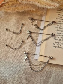 تصویر پیرسینگ ایندستریال محوری 