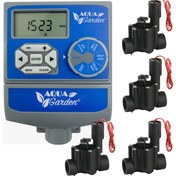 تصویر تایمر آبیاری آکوا برقی چهار خروجی 804 watre timer aqua garden 102