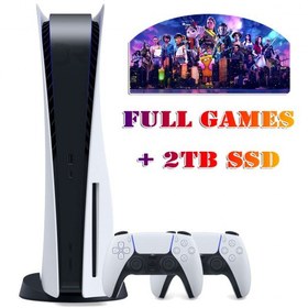 تصویر کنسول بازی سونی PS5 Slim استاندارد | به همراه هارد اس اس دی 2 ترابایت + دسته اضافه Playstation 5 Slim drive Editoin + 2TB SSD + 1 extra controller +