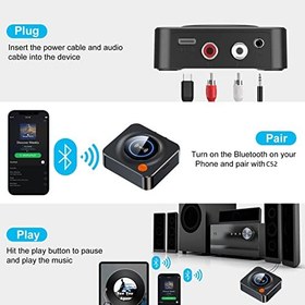 تصویر گیرنده بلوتوث C52 5.1، SYOSI، با NFC، اسلات کارت TF، AUX/RCA 3.5 میلی‌متری، آداپتور صوتی بی‌سیم برای سیستم استریو پخش موسیقی خانگی - ارسال 20 روز کاری ا C52 Bluetooth 5.1 Receiver, SYOSI, with NFC, TF Card Slot, 3.5mm AUX/RCA, Wireless Audio Adapter for Home Music Streaming Stereo System C52 Bluetooth 5.1 Receiver, SYOSI, with NFC, TF Card Slot, 3.5mm AUX/RCA, Wireless Audio Adapter for Home Music Streaming Stereo System