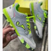 تصویر کفش فوتسال سالنی چمن مصنوعی مدل جوما تاپ فلیکس زیره دوتیکه انتی شوکدار جیغجیغی صدادار ترمزی 40تا45 