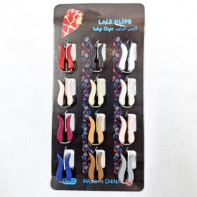 تصویر گیره روسری لاله شفاف 