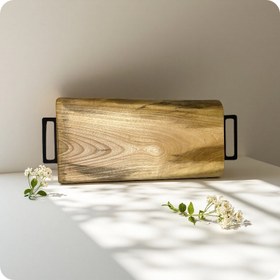 تصویر سینی چوبی چوب گردو (کد25) 