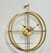 تصویر ساعت دیواری لوتوس طلایی کد ۱۸۰۲۹ 