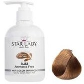 تصویر شامپو رنگ مو استارلیدی مدل 8/23 حجم 300 میلی لیتر رنگ قهوه ای روشن 