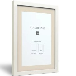 تصویر قاب عکس پی‌وی‌سی RMF مستطیل سفید 