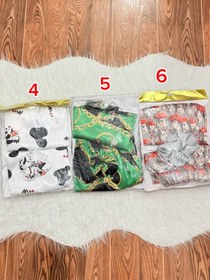 تصویر ست تاپ شلوارک زنانه همراه با اسکرانچی 