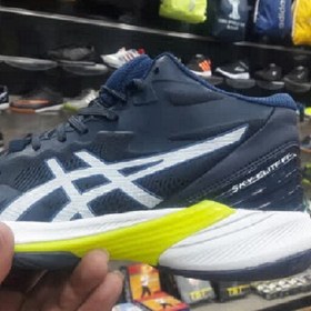 تصویر کفش والیبال اسیکس مدل Asics Sky Elite FF در چهار رنگ سورمه ای، مشکی، سفید و سبز 