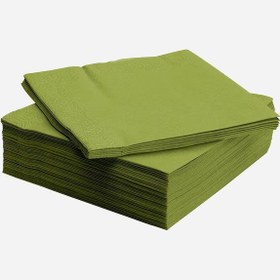 تصویر دستمال کاغذی ایکیا 50 عددی مدل FANTASTISK - سبز FANTASTISK paper napkin