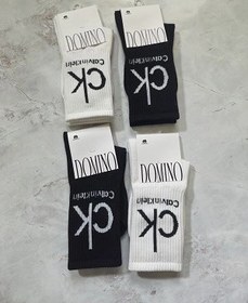 تصویر جوراب اسپرت دومینو طرح کلوین کلین ساق بلند Domino sports socks designed by Calvin Klein