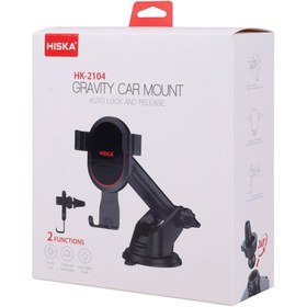 تصویر پایه نگهدارنده گوشی موبایل هیسکا مدل HK-2104 Hiska HK-2104 Car Phone Holder